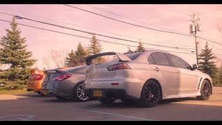 Neon SRT4 ACR, Genesis Coupe, Evo X. Buffalo, NY. (4K Mavic Pro Footage)