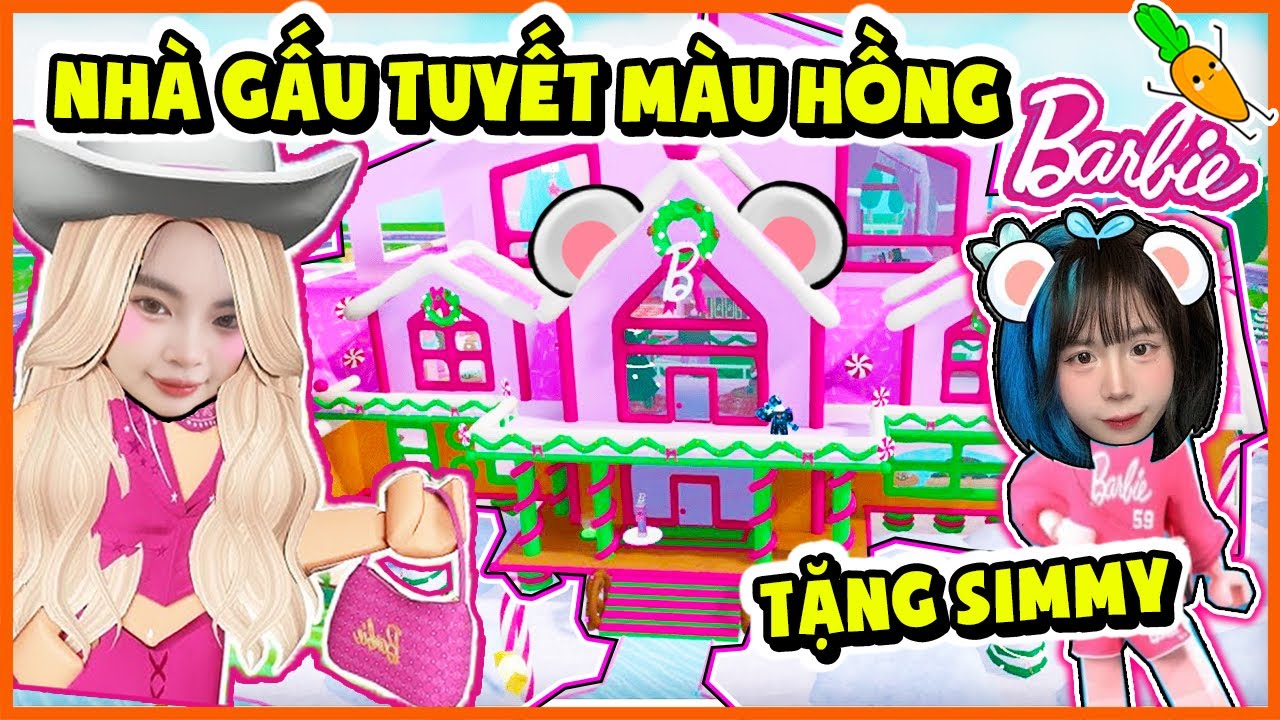 KAMUI VÀ MÈO SIMMY SỐNG TRONG BIỆT THỰ GẤU TUYẾT MÀU HỒNG BARBIE