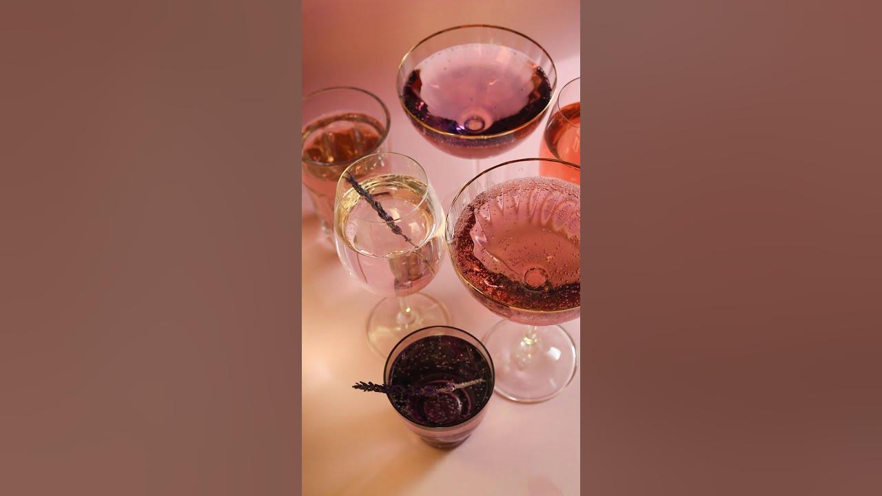 Glasses of Alcoholic Drinks On The Table --- Copyright Free Video