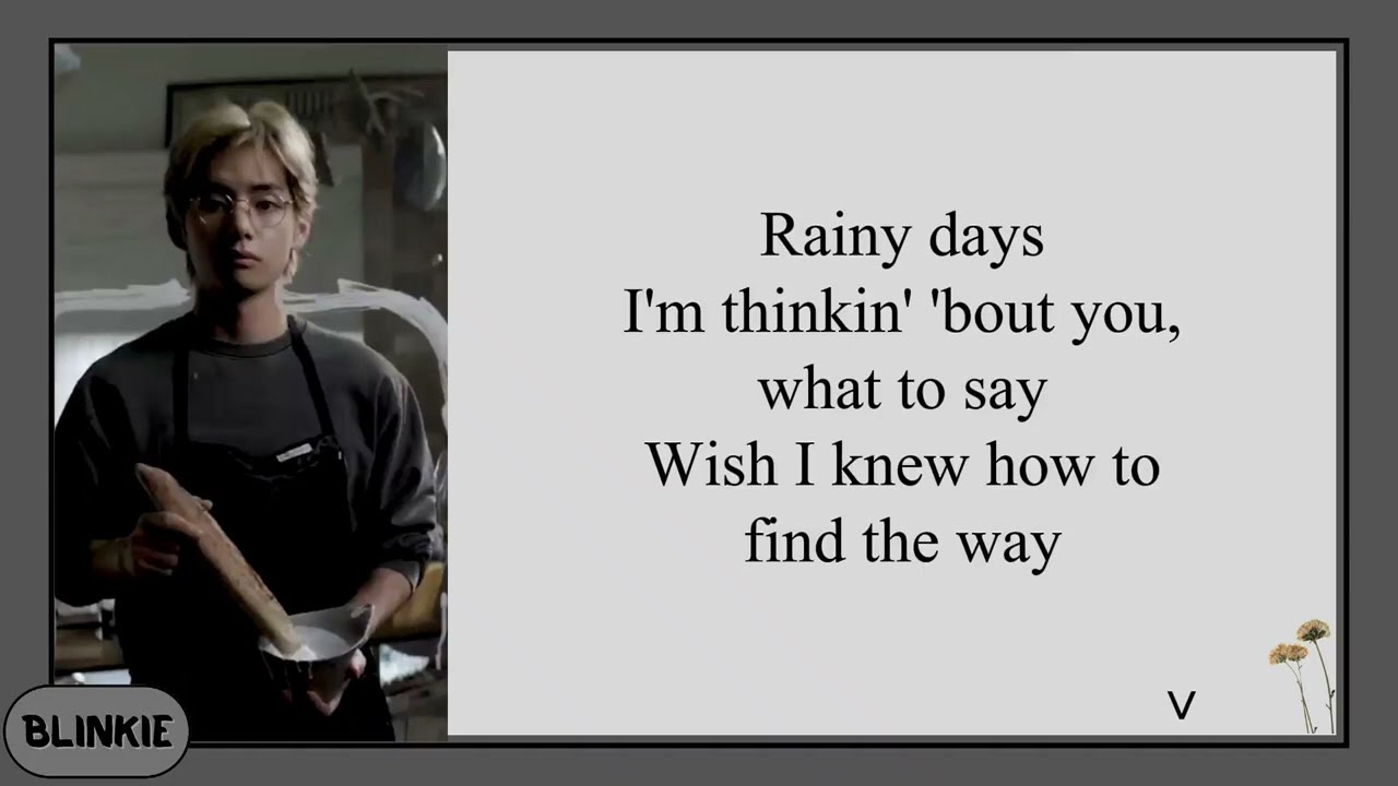 V Rainy Days Easy Lyrics 