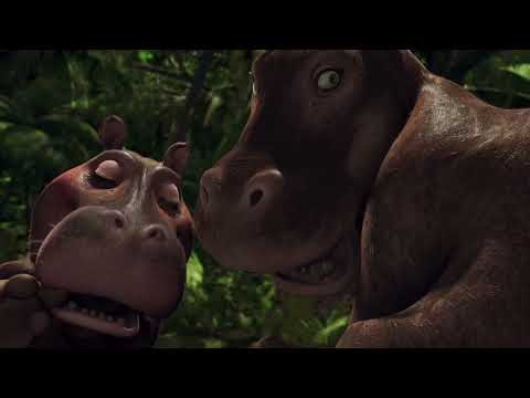 The Wild: Mama Hippo's Butt Crushing Attempts (Full HD Clip)