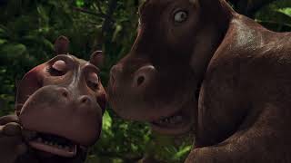 The Wild: Mama Hippo's Butt Crushing Attempts (Full HD Clip)