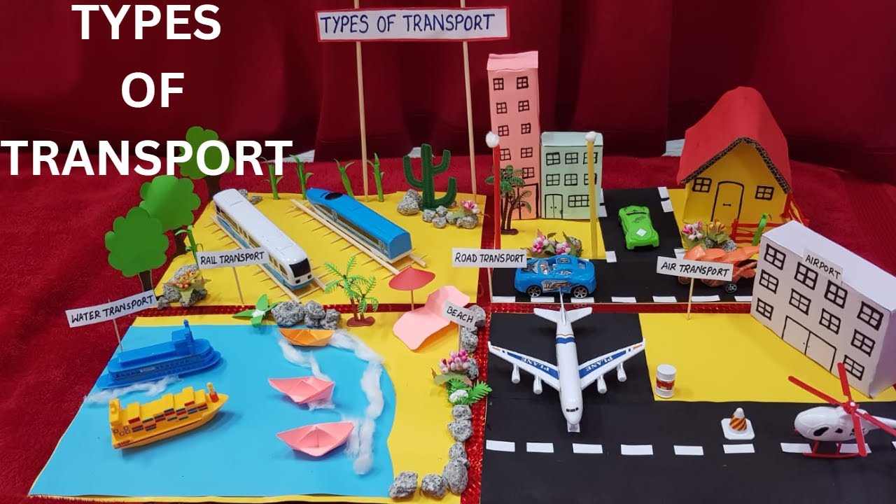 Types of transport model /Easy Types of transport project / (Road,Rail ...