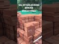 Kerala mud interlocking bricks 100 red blocks