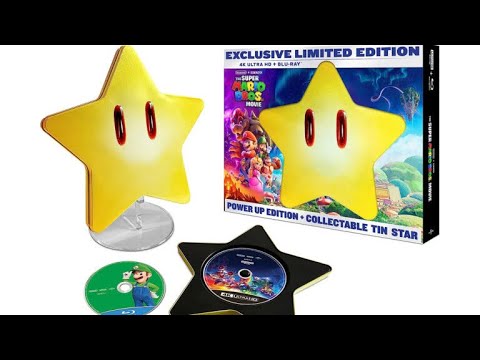 Unboxing EXCLUSIVE Limited Edition The Super Mario Bros. Movie 4K Star Tin  Blu-Ray! 