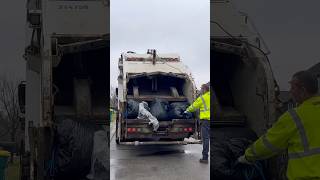 WM Bulk Waste Pickup Rear Loader in Action!