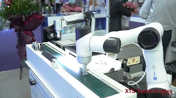 Robot Cobot Communicate with 2 robot MG400+CR3 SIM Card Feeding with conveyor transfer vision check