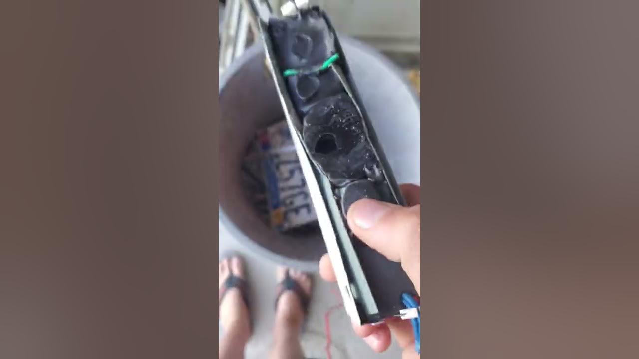 Burned out ballast destruction. YouTube