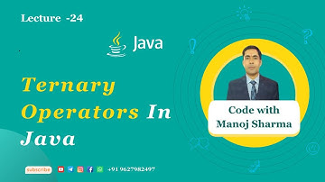 Ternary/Conditional Operators In Java #ternary #ternaryoperator #conditionaloperator