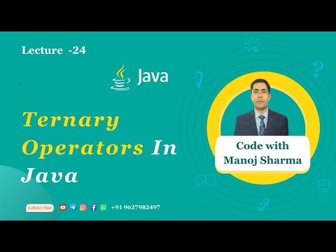 Ternary/Conditional Operators In Java #ternary #ternaryoperator #conditionaloperator