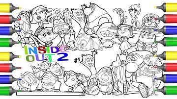 Inside Out 2 Coloring Pages / How to Color All the main Characters / NCS Music