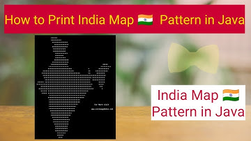 How to print India Map pattern in Java | India Map pattern in Java | Pattern Programs in Java | Java