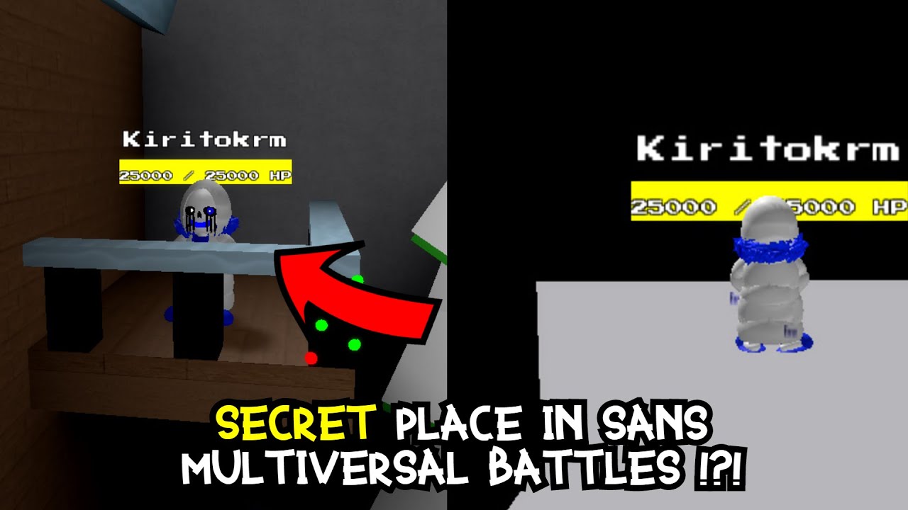 Secrets Place In Sans Multiversal Battles Roblox Sans Multiverse Battles Youtube - roblox sans multiverse fatal error sans youtube