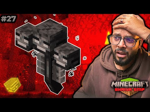 CREATING THE WITHER WAS MORE DIFFICULT THAN DEFEATING IT!! || BHAIYA SMP #27