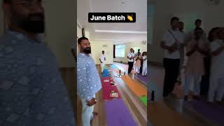 June Batch yoga yogapractice yogattc opening ceremony congratulations