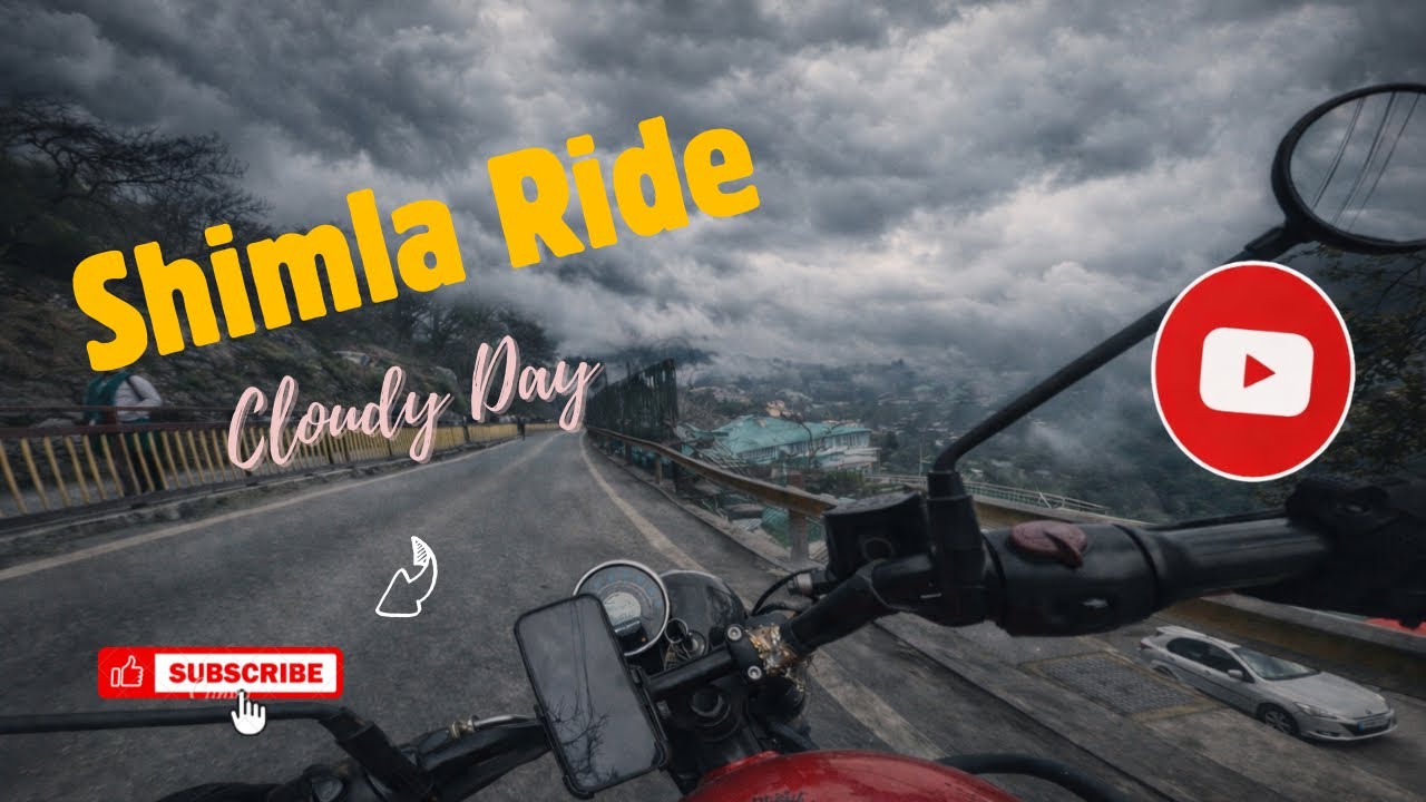 Beautiful Weather in Shimla 😍 | Office Ride | Shimla traffic 