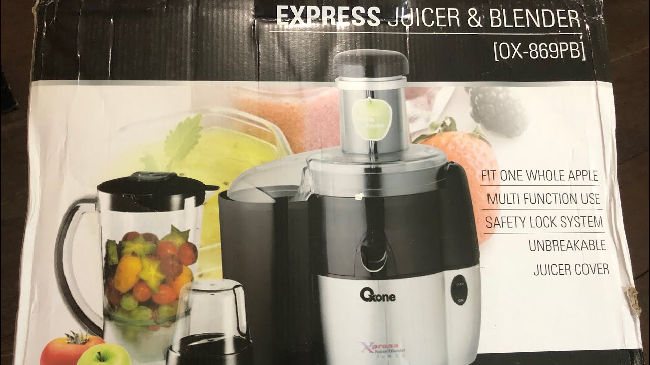EXPRESS JUICER & BLENDER OX 869PB YouTube