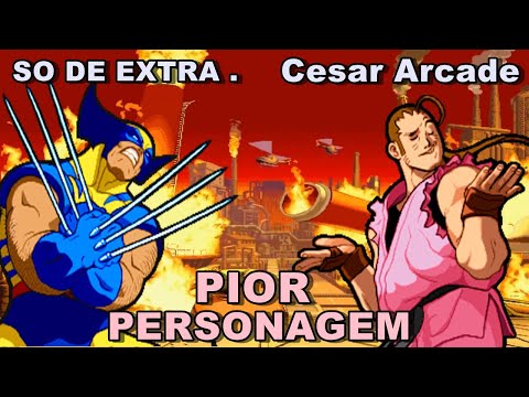 O Melhor Personagem Contra  O Pior - Marvel Super Heroes vs Street Fiighter.