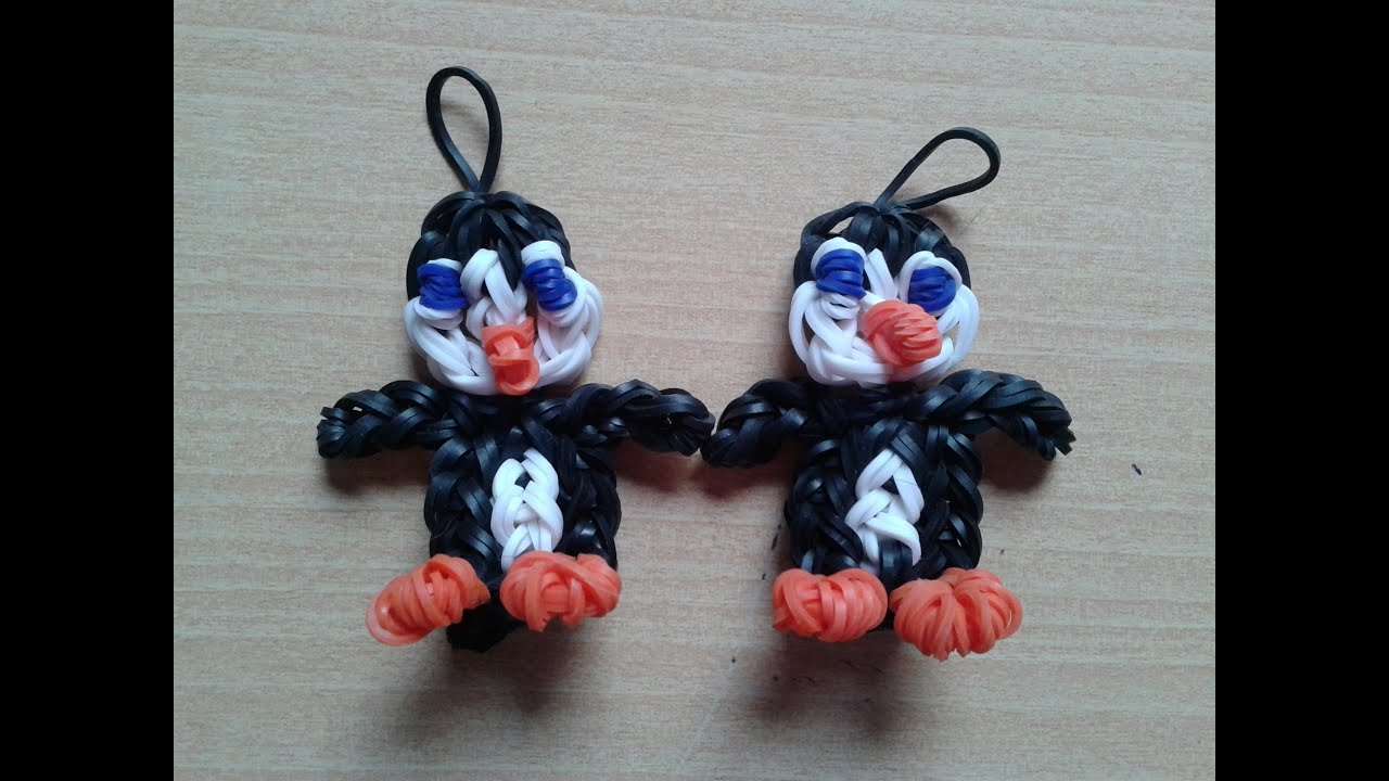 ♥ Tutorial: pingüino de gomitas (sin telar) ♥