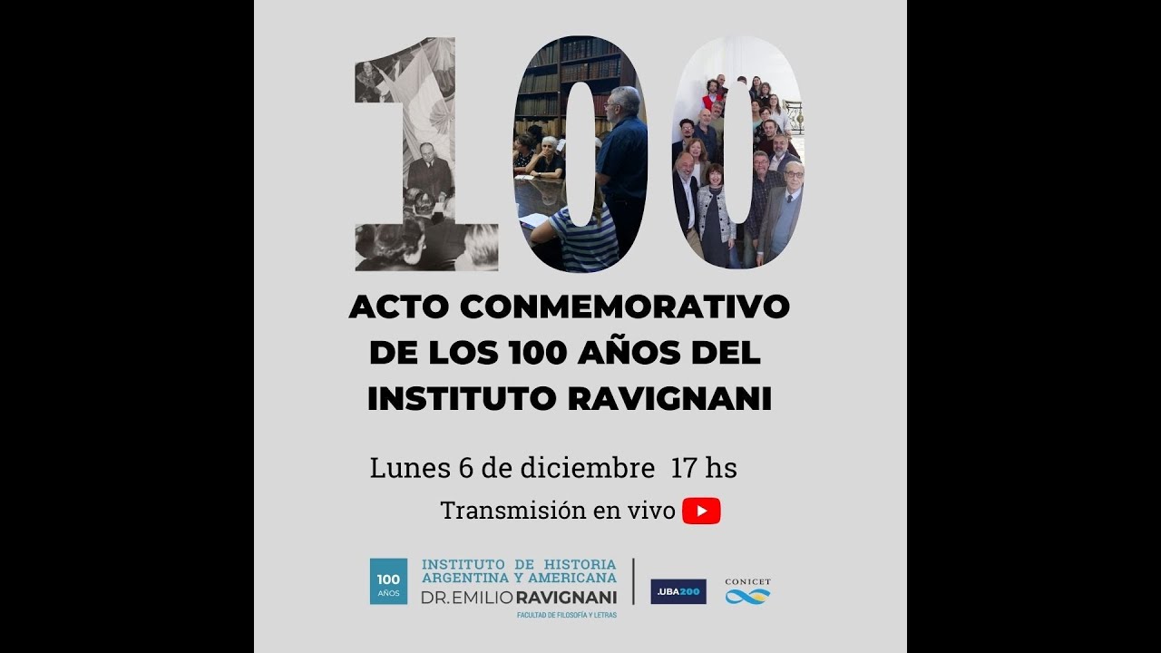 Acto conmemorativo de los 100 años del Instituto Ravignani