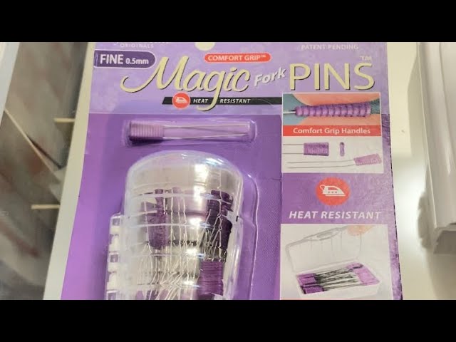  Taylor Seville Originals Comfort Grip Magic Pins Extra Long  Regular -Quilting Supplies-Sewing Supplies-Sewing Notions-50 Count