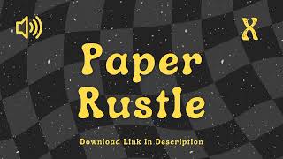 Paper Rustle - Sound Effect No Copyright