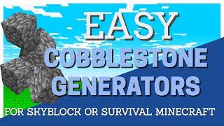 How to Make a Cobblestone Generator in Minecraft for Skyblocks: Quick Minecraft Tutorial by Avomance screenshot 2