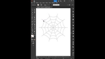 Adobe Illustrator 2025 Tips - How to draw a simple Spider Web #ducthangds