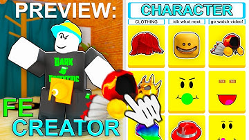 Roblox Fe Script Showcase: Fe Character Creator