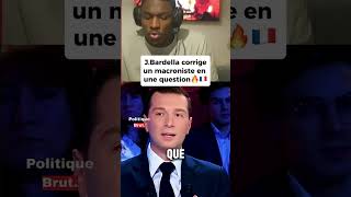 Bardella corrige un macroniste ! #bardella #macron #france #français #jordanbardella