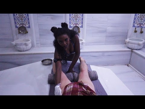 💈UNIQUE TURKISH BATH RELAXING ASMR EXPERIENCE | WASH & SCRUB & MASSAGE w/ FOAM