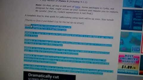 How to Jailbreak iPhone & iPod 3.1.3 and 3.1.2