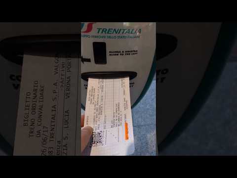 Trenitalia: how to validate (stamp) a train ticket in Italy