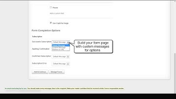 Learn how to create subscription forms