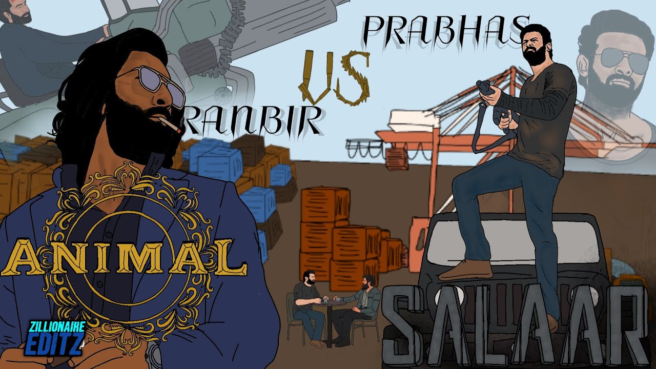 Animal🐊💥 vs Salaar 2D animation part-01 war declaration | Prabhas-Ranbir Kapoor | Sandeep Reddy vang