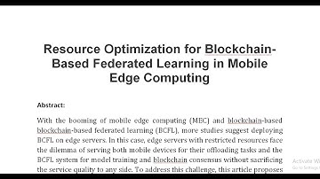 Resource Optimization for Blockchain Based Federated Learning in Mobile Edge Computing