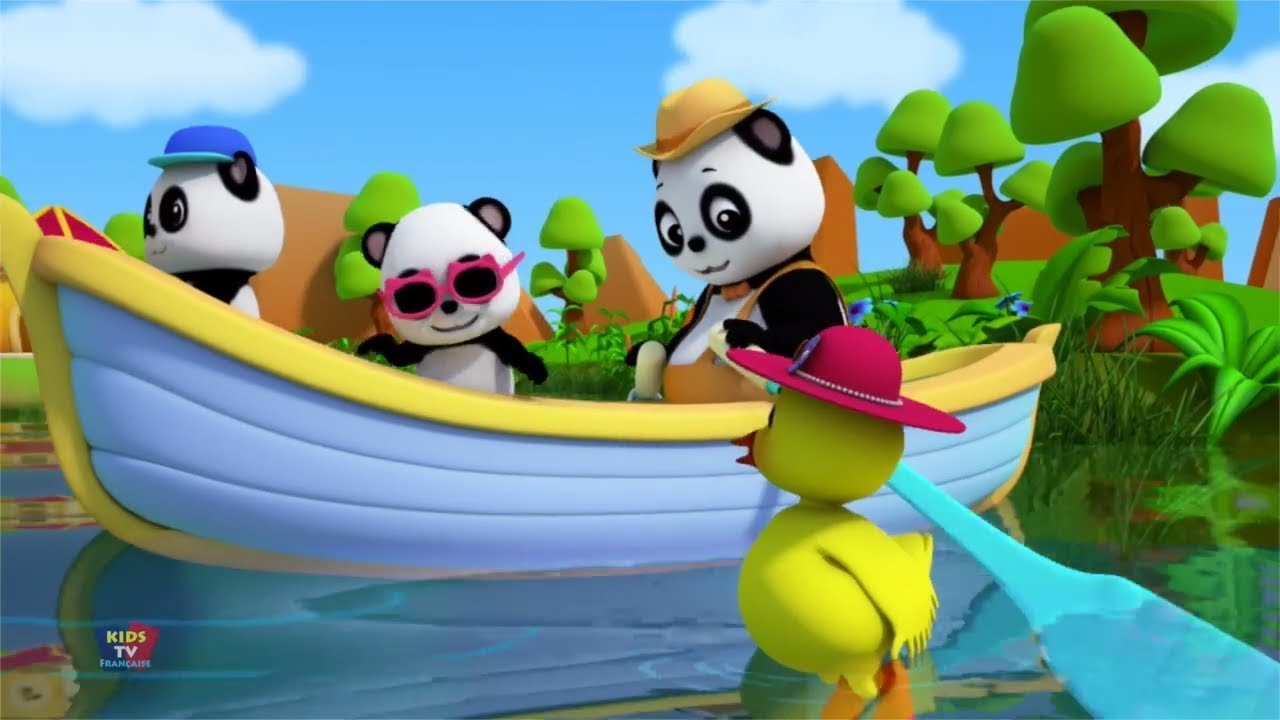 Rangée rangée rangée votre bateau | Comptines pour enfant | bateau chanson pour enfants | Row Row