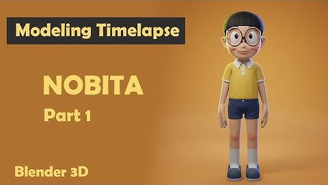Character Modeling Nobita Stand By Me Part 1 | Blender 3D Timelapse