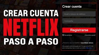 ✅ Cómo CREAR una CUENTA de NETFLIX (2024) Registarse En Netflix Por Primera Vez