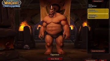 Ogre character selection background - World of Warcraft