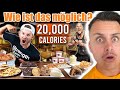 ER versucht 20.000 KALORIEN in unter 1:15h nur mit THE ROCK's Cheatmeals 🤯🤯🤯 I The Franklin Reaktion