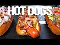 3 RIDICULOUSLY DELICIOUS HOT DOG RECIPES | SAM THE COOKING GUY