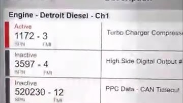 Freightliner Cascadia code 1172-3 turbo charger compressor inlet temperature sensor circuit cel diag