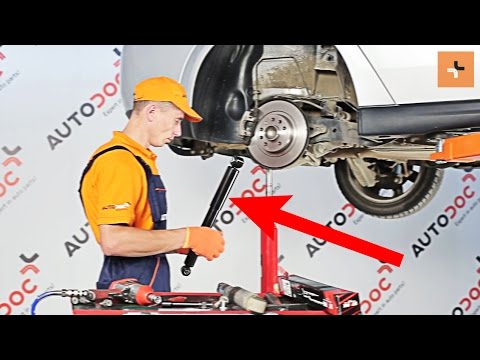 How to change rear shock absorbers on OPEL VECTRA C TUTORIAL | AUTODOC -  YouTube
