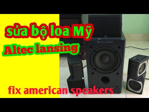 how to fix speaker altec lansing gt5051r | sửa bộ loa mỹ có nguồn mất tiếng
