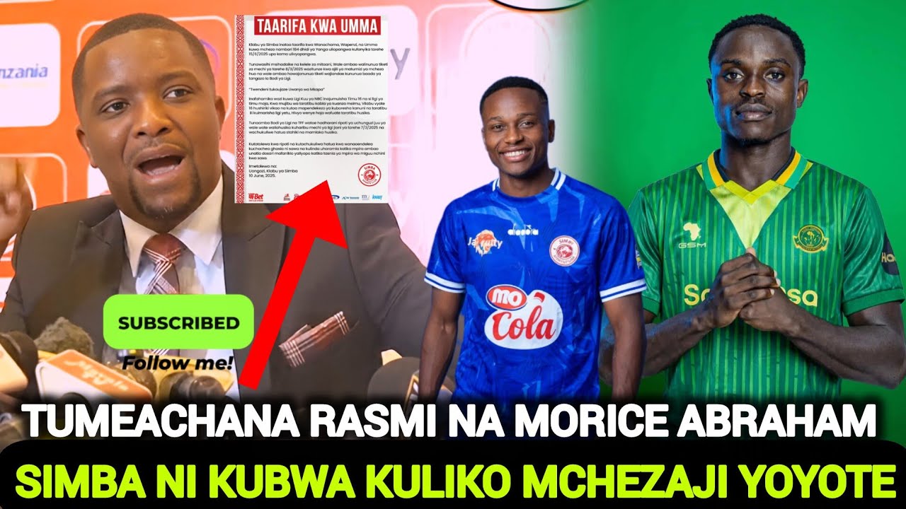 AHMED ALLY ALIA MORICE ABRAHAM NA MWALIMU KWENDA YANGA/VIONGOZI WETU WAMEFAIL KWA OKELLO INAUMA