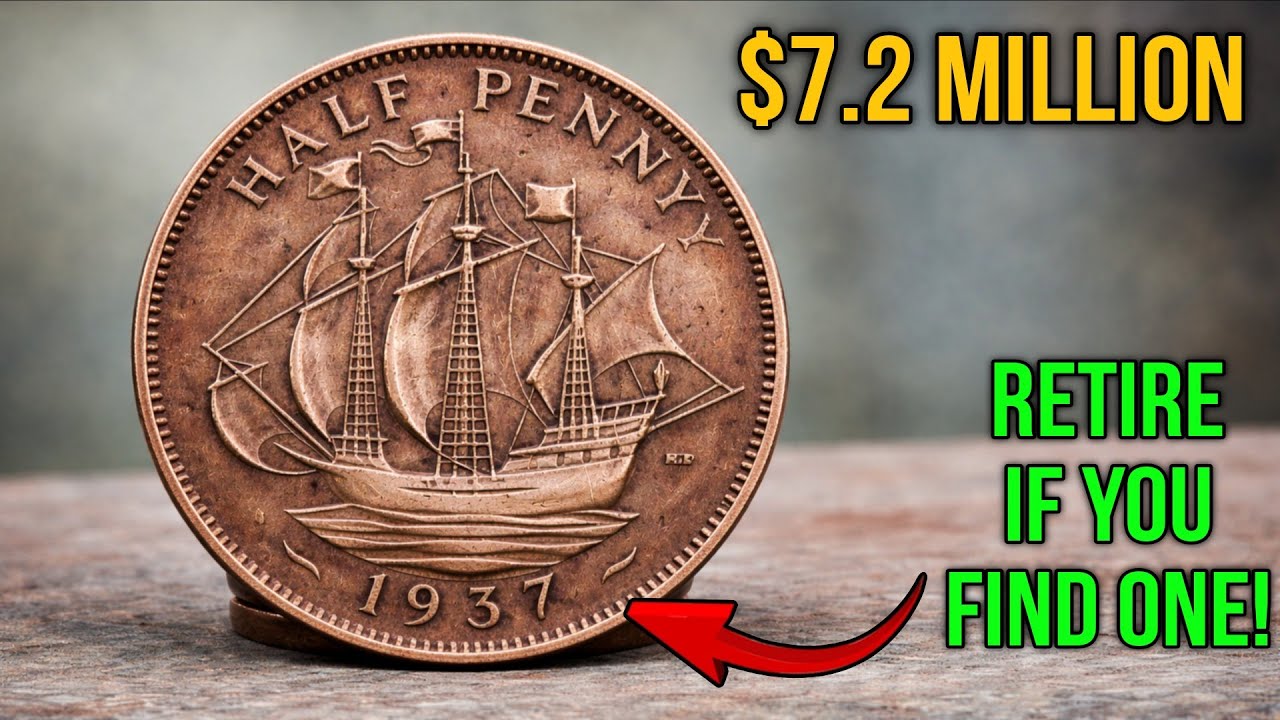 Топ-5 ультрасовременных британских монет достоинством полпенни, которые стоят очень дорого!