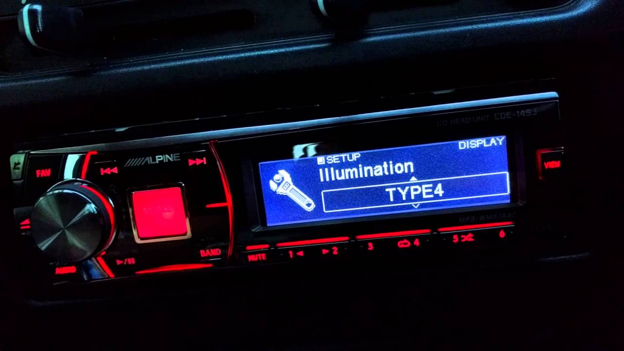 ALPINE CDE-145J ヘッドユニット