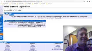 Maine State Legislature Website: Searching and Finding