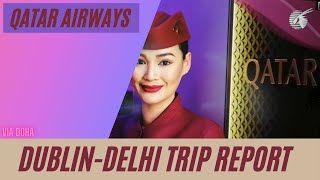 QATAR AIRWAYS DUBLIN TO DELHI FLIGHT TRIP REPORT | #QATARAIRWAYS | INCLUDING RT-PCR AT DELHI AIRPORT